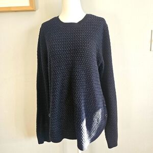 Artisan NY Cozy Knit Womens Sweater in Navy size XL